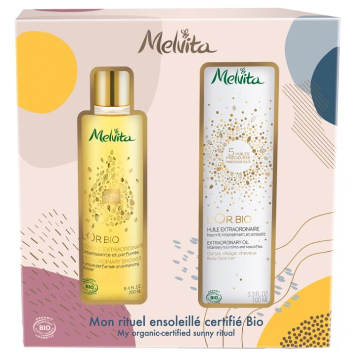 L'Or Bio Coffret Mon rituel ensoleill&eacute; bio Melvita - coffret de 2 produits