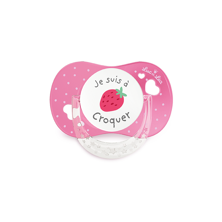 Sucette silicone anatomique +18 mois Luc et L&eacute;a - une sucette