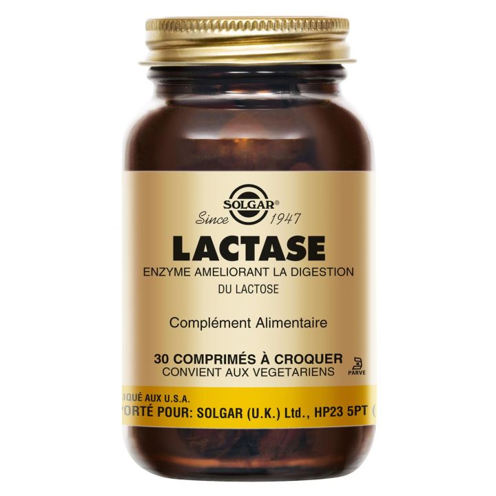 Lactase 3500 Solgar - pot de 30 comprim&eacute;s &agrave; croquer