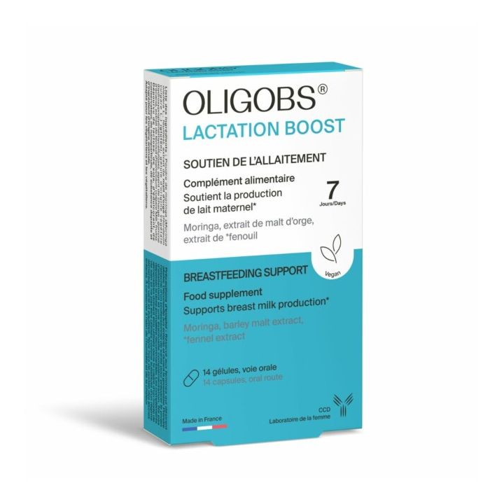 Oligobs Lactation boost soutien de l'allaitement CCD - boite de 14 g&eacute;lules
