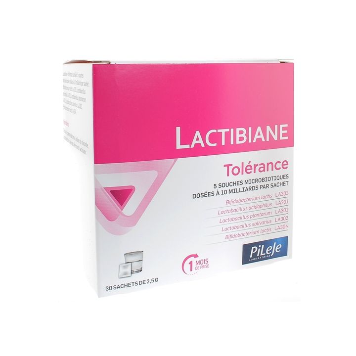 Lactibiane Tol&eacute;rence Pileje - boite de 30 sachets de 2,5 g