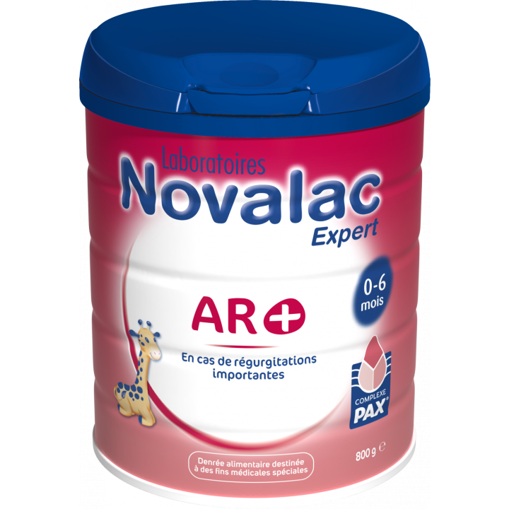 Lait 1er &acirc;ge b&eacute;b&eacute; 0-6 mois AR+ Novalac - pot de 800 g