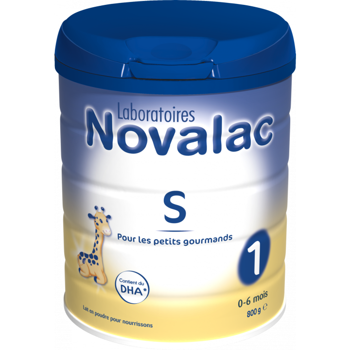 Lait en poudre Novalac S pour les gourmands de 0 &agrave; 6 mois - pot de 800 g