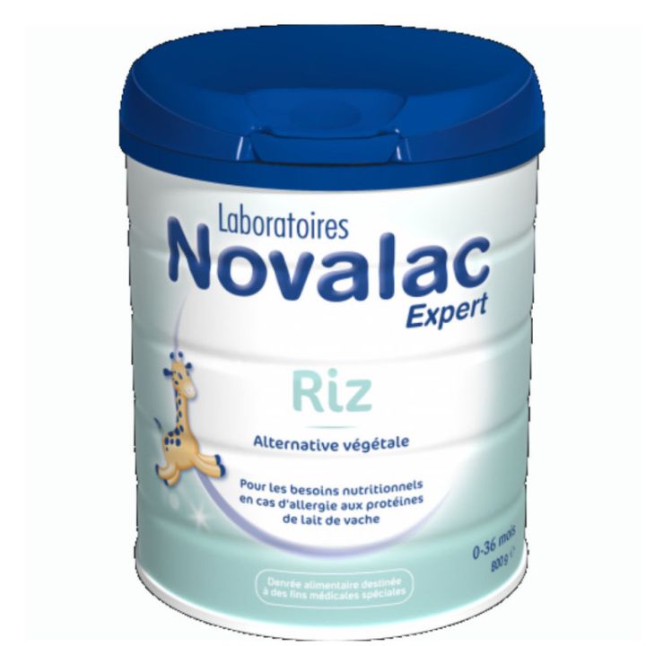 Lait en poudre Novalac riz alternative v&eacute;g&eacute;tale 0-36 mois - boite de 800 g