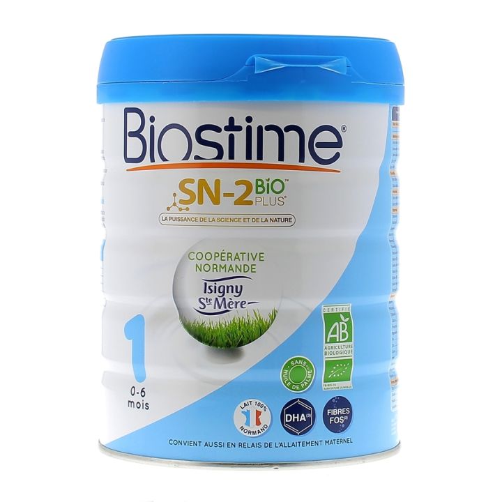 Lait infantile SN-2 Bio plus 1er &acirc;ge Biostime - pot de 800 g