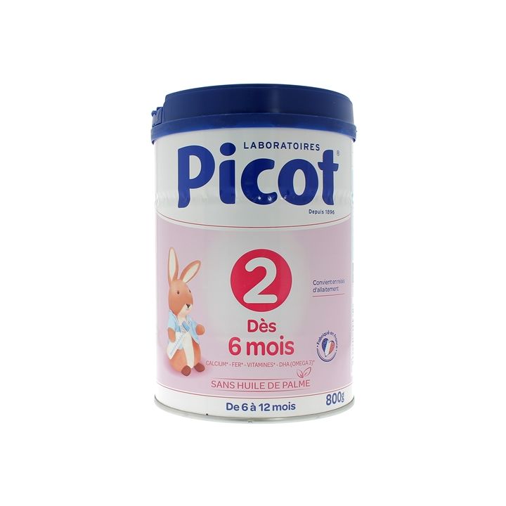Lait poudre 2&egrave;me &acirc;ge standard Picot - boite de 800g