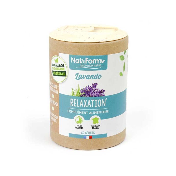 Lavande Ecoresponsable Nat&Form - boite de 60 g&eacute;lules