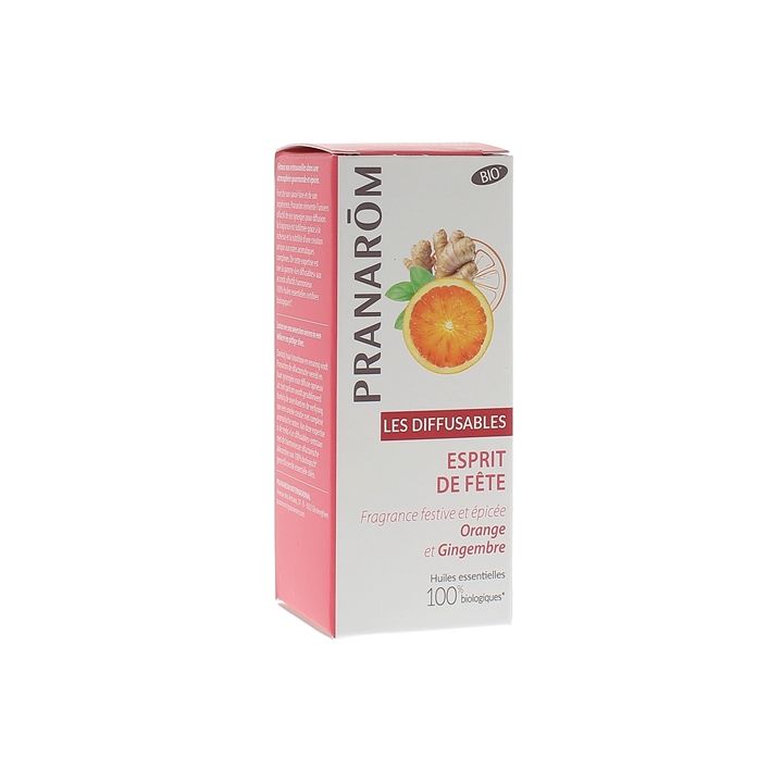 Les Diffusables Esprit de f&ecirc;te bio Pranar&ocirc;m - flacon de 30ml