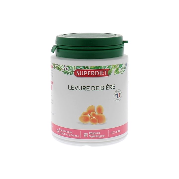 Levure de bi&egrave;re Super Diet - pot de 125 g&eacute;lules