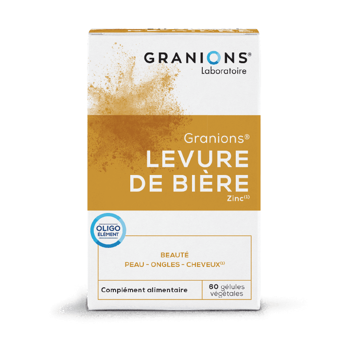 Levure de bi&egrave;re Zinc Granions - boite de 60 g&eacute;lules