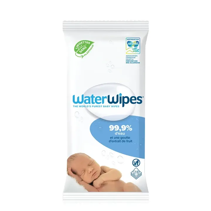 Waterwipes lingettes pour b&eacute;b&eacute;s - sachet de 28 lingettes