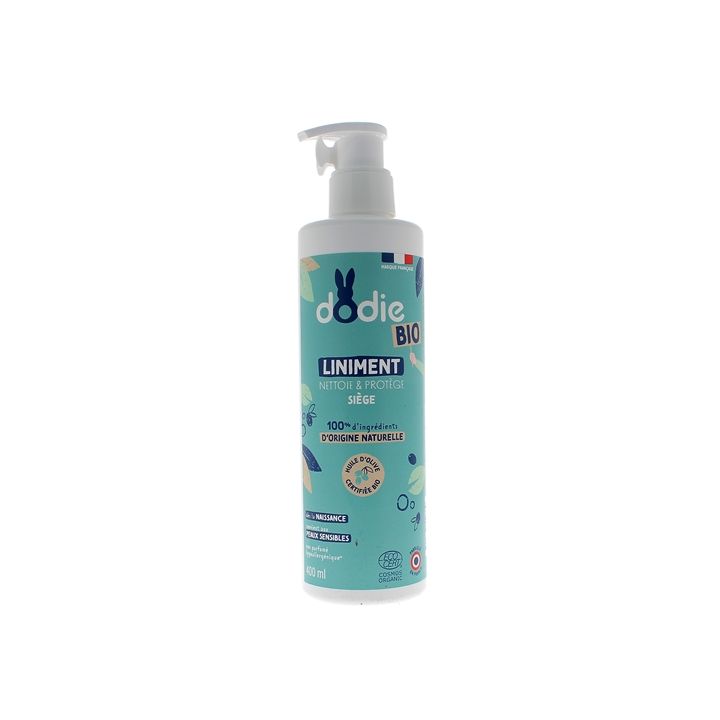 Liniment si&egrave;ge bio Dodie - flacon pompe de 400ml