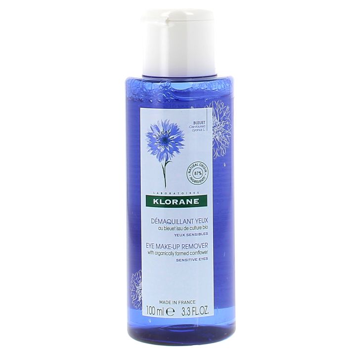 Lotion florale d&eacute;maquillante au bleuet apaisant Klorane - Flacon de 100ml