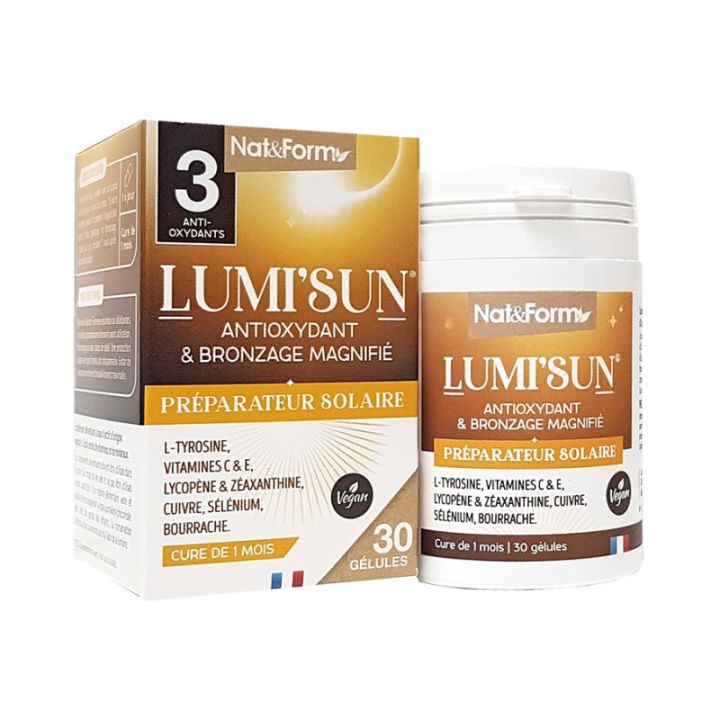 Lumi'sun pr&eacute;parateur solaire Nat&Form - boite de 30 g&eacute;lules