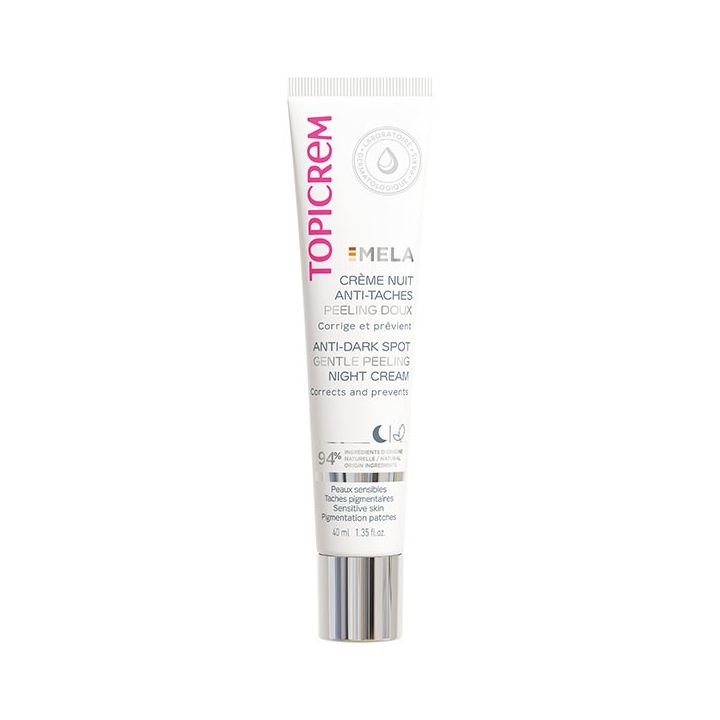 MELA Cr&egrave;me nuit anti-taches peeling doux Topicrem - tube de 40 ml