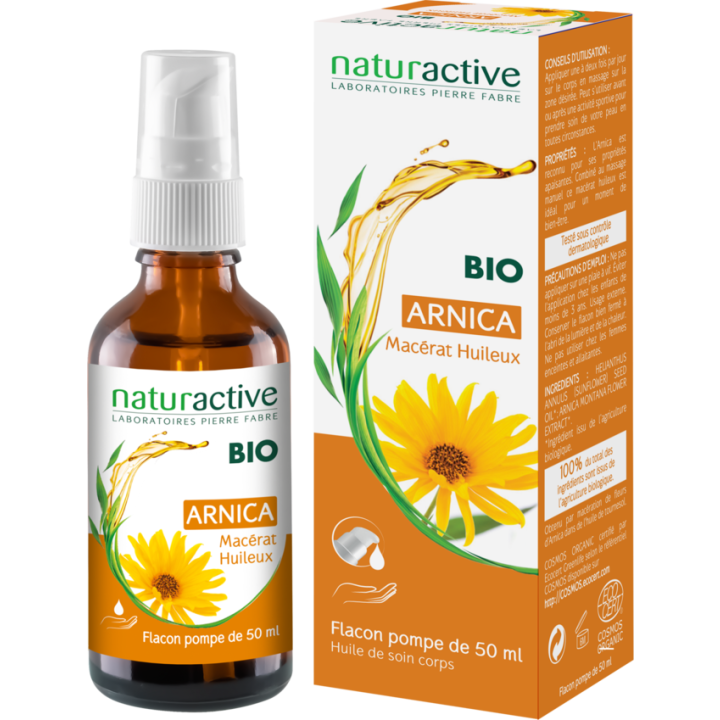 Mac&eacute;rat huileux Arnica Bio Naturactive - flacon de 50 ml
