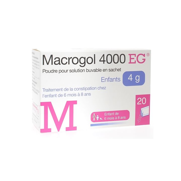 Macrogol 4000 EG enfants 4g - bo&icirc;te de 20 sachets
