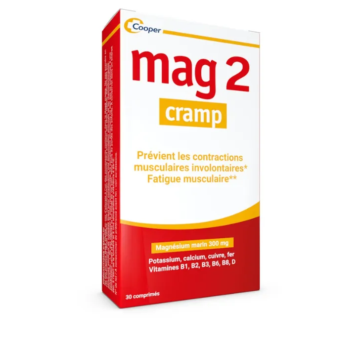 Mag 2 Cramp magn&eacute;sium marin - boite de 30 comprim&eacute;s