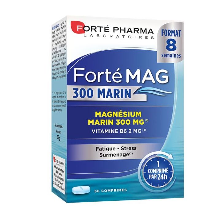 Magn&eacute; marin 300 Fort&eacute; Pharma - bo&icirc;te de 56 comprim&eacute;s