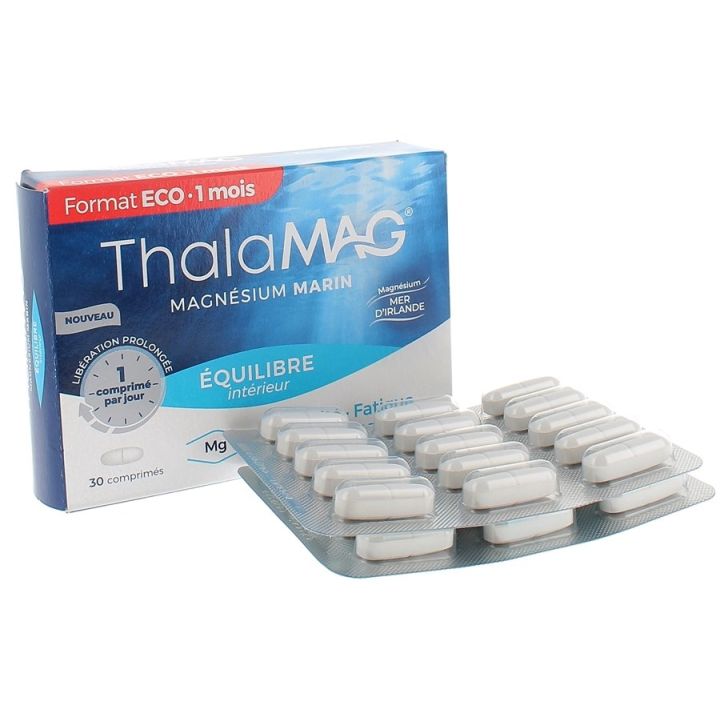 Compl&eacute;ment alimentaire magn&eacute;sium marin &eacute;quilibre int&eacute;rieur Thalamag - bo&icirc;te de 30 g&eacute;lules