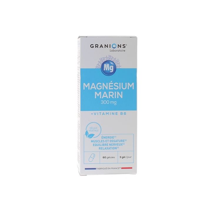 Magn&eacute;sium marin 300 mg Granions - bo&icirc;te de 60 g&eacute;lules