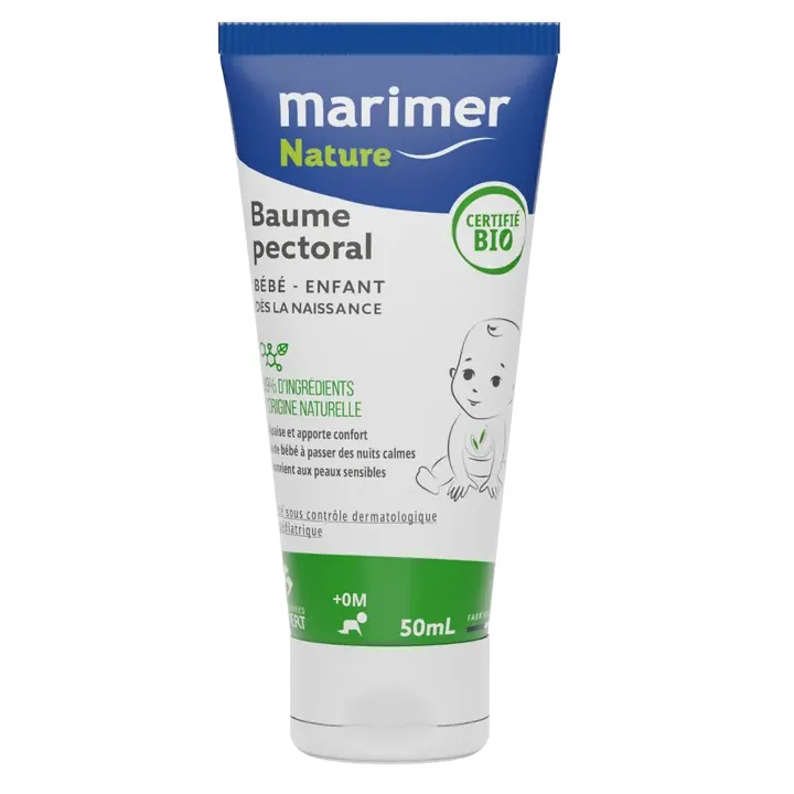 Marimer Baume pectoral b&eacute;b&eacute; bio Gilbert - tube de 50ml