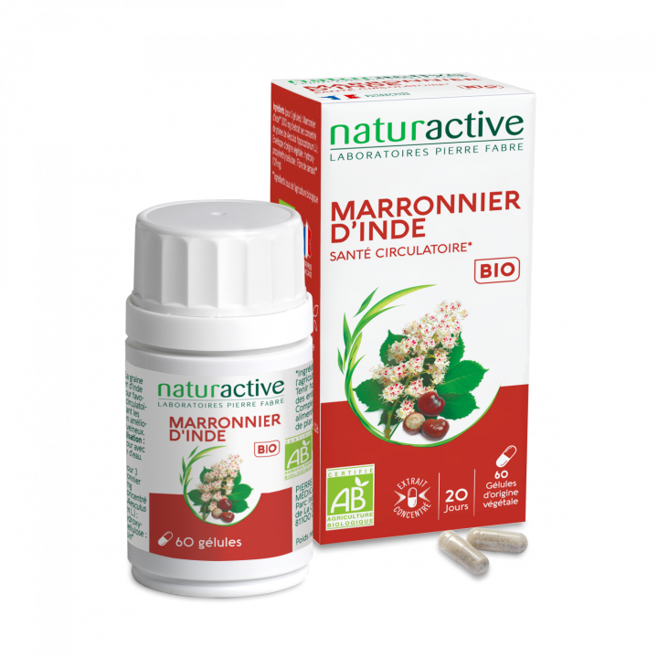 Marronnier d'inde sant&eacute; circulatoire Bio Naturactive - pot de 60 g&eacute;lules
