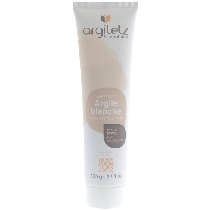 Masque argile blanche peaux ternes pr&ecirc;te &agrave; l'emploi Argiletz - tube de 100 g