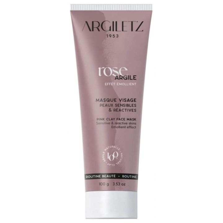 Masque argile rose peaux sensibles pr&ecirc;te &agrave; l'emploi Argiletz - tube de 100 g