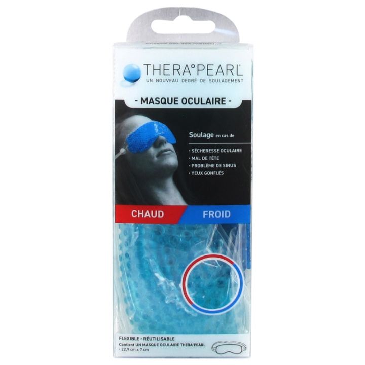 Masque oculaire TheraPearl - bo&icirc;te d'un masque