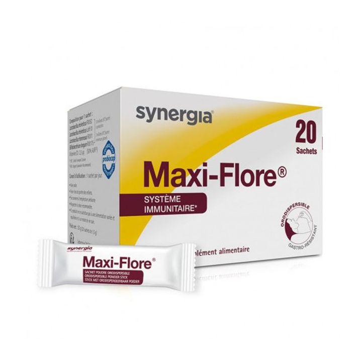 Maxi-flore syst&egrave;me immunitaire Synergia - bo&icirc;te de 20 sachets