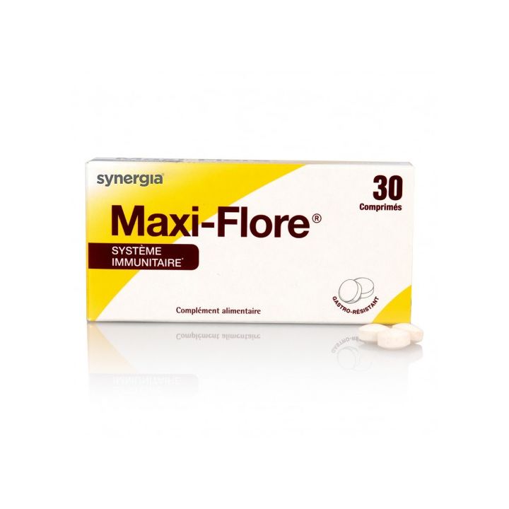 Maxi-flore syst&egrave;me immunitaire Synergia - boite de 30 comprim&eacute;s