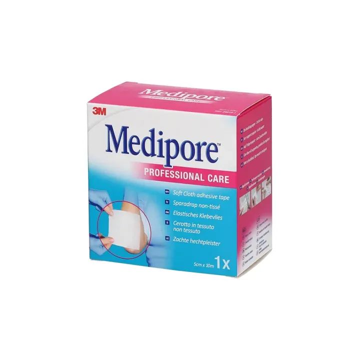 Medipore sparadrap blanc non-tiss&eacute; 3M - un rouleau