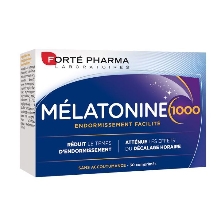 M&eacute;latonine 1000 Fort&eacute; pharma - bo&icirc;te de 30 comprim&eacute;s