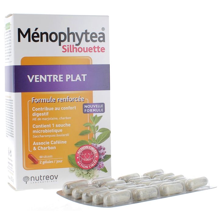 M&eacute;nophytea Silhouette ventre plat - bo&icirc;te de 60 comprim&eacute;s