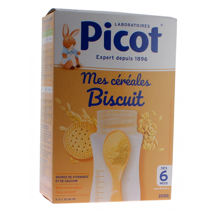 Mes c&eacute;r&eacute;ales biscuit Picot - boite de 200g