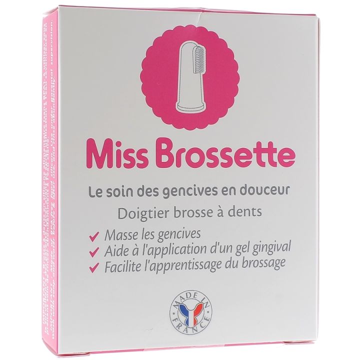 Miss Brossette Doigtier Brosse &agrave; Dents Machouyou - bo&icirc;te de 1 brossette