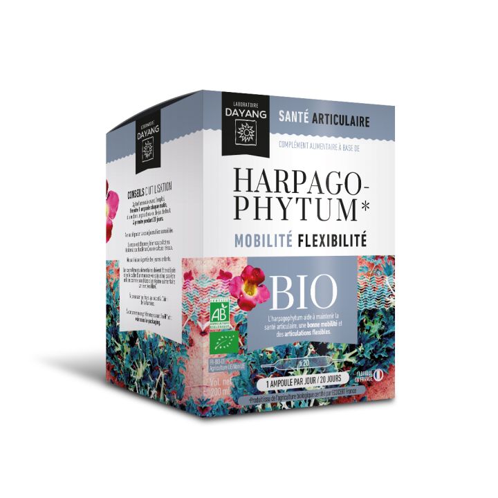Mobilit&eacute; et flexibilit&eacute; Harpagophytum Bio Dayang - bo&icirc;te de 20 ampoules
