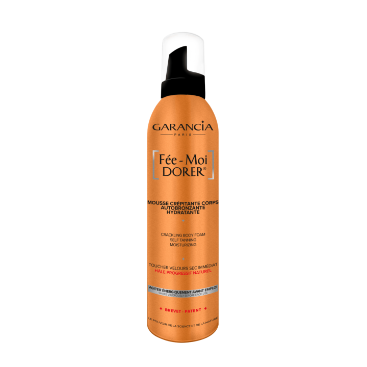 Mousse cr&eacute;pitante corps autobronzante F&eacute;e Moi Dorer Garancia - spray de 200 ml