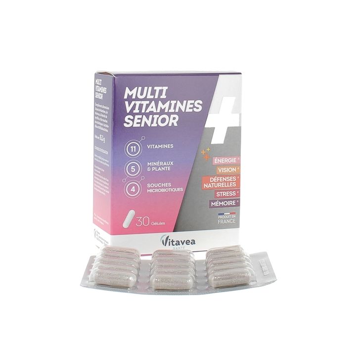 Multivitamines Senior Nutrisant&eacute; - bo&icirc;te de 30 g&eacute;lules
