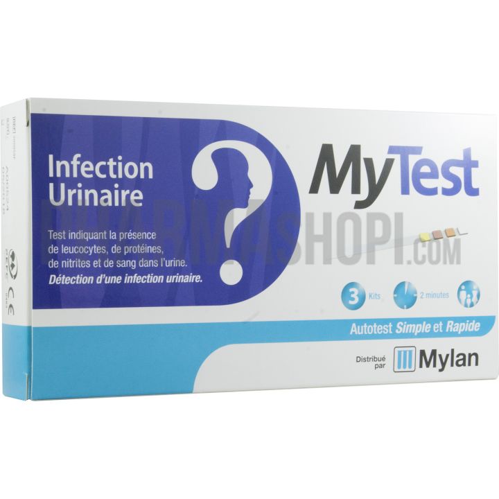 My Test infection urinaire d&eacute;tection infection urinaire Mylan - 3 kits