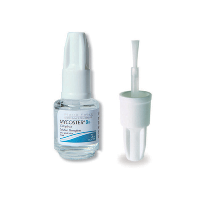 Mycoster 8% solution filmog&egrave;ne pour application locale en flacon - flacon de 3ml