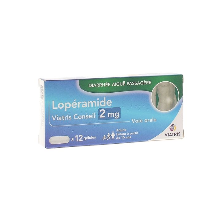Lop&eacute;ramide 2 mg Mylan g&eacute;lule - boite de 12 g&eacute;lules