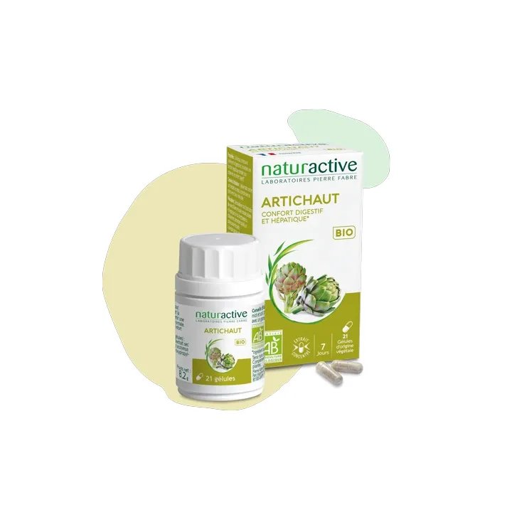 Artichaut bio Naturactive - bo&icirc;te de 21 g&eacute;lules