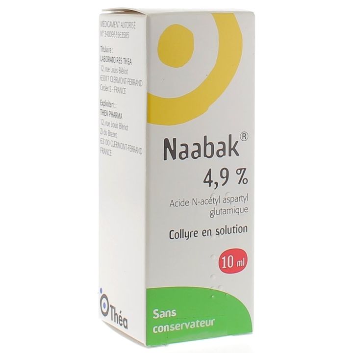 Naabak 4,9% collyre en solution Th&eacute;a - flacon de 10 ml