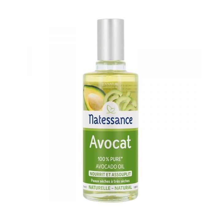Natessance Huile d'avocat L&eacute;a Nature - flacon de 50 ml