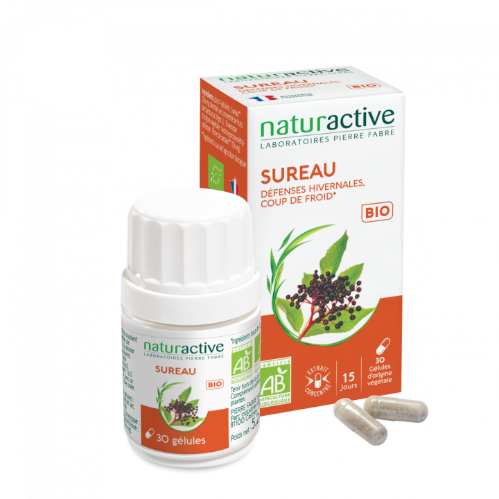 Sureau bio Naturactive - bo&icirc;te de 30 g&eacute;lules