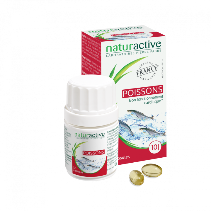 Elusanes Huile de poisson Naturactive - bo&icirc;te de 30 g&eacute;lules
