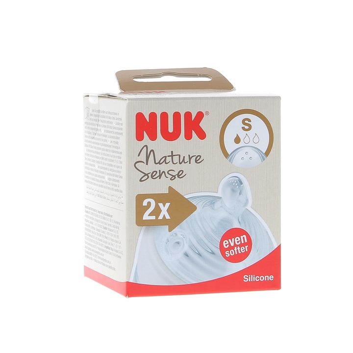 Nature Sense T&eacute;tines silicone NUK - lot de 2 t&eacute;tines