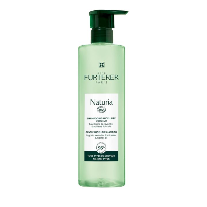 Naturia shampooing micellaire douceur bio Ren&eacute; Furterer - flacon-pompe de 400 ml